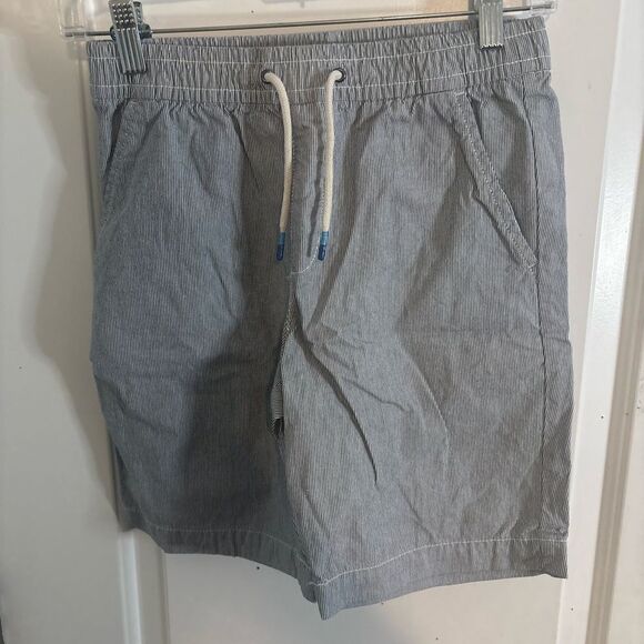 GAP Kids boys blue/white striped pull on Elastic Waistband Shorts size xxl NWOT - Picture 1 of 4
